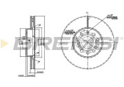 CD7218V Brzdový kotouč BREMSI