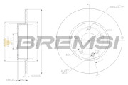 CD7219S Brzdový kotouč BREMSI