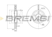 CD7221V Brzdový kotouč BREMSI