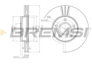 CD7222V Brzdový kotouč BREMSI