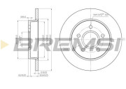 CD7226S Brzdový kotouč BREMSI
