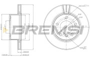 CD7228V Brzdový kotouč BREMSI