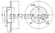 CD7233S Brzdový kotouč BREMSI