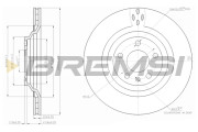 CD7240V Brzdový kotouč BREMSI