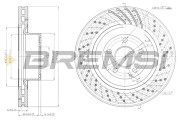 CD7248V Brzdový kotouč BREMSI
