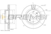 CD7268V Brzdový kotouč BREMSI