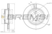 CD7271V Brzdový kotouč BREMSI