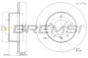 CD7272S Brzdový kotouč BREMSI