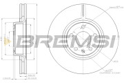 CD7277V Brzdový kotouč BREMSI