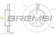 CD7290V Brzdový kotouč BREMSI