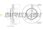 CD7294V Brzdový kotouč BREMSI