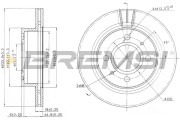 CD7301V Brzdový kotouč BREMSI