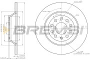 CD7307S Brzdový kotouč BREMSI