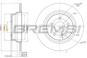 CD7308S Brzdový kotouč BREMSI