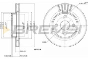 CD7309V Brzdový kotouč BREMSI