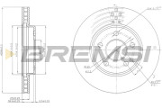 CD7316V Brzdový kotouč BREMSI