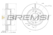 CD7356V Brzdový kotouč BREMSI