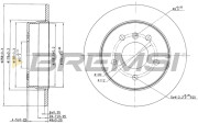 CD7362S Brzdový kotouč BREMSI