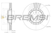 CD7371V Brzdový kotouč BREMSI