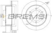 CD7400S Brzdový kotouč BREMSI