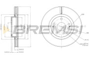CD7401V Brzdový kotouč BREMSI