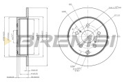 CD7409S Brzdový kotouč BREMSI