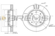 CD7418V Brzdový kotouč BREMSI