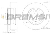 CD7423S Brzdový kotouč BREMSI