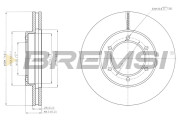 CD7441V Brzdový kotouč BREMSI