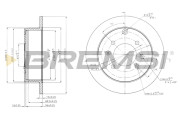 CD7448S Brzdový kotouč BREMSI