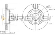 CD7460V Brzdový kotouč BREMSI