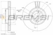 CD7461V Brzdový kotouč BREMSI