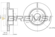CD7471V Brzdový kotouč BREMSI
