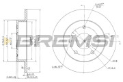 CD7483S Brzdový kotouč BREMSI