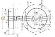 CD7493S Brzdový kotouč BREMSI