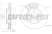 CD7494V Brzdový kotouč BREMSI