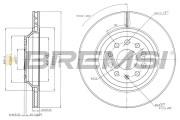 CD7503V Brzdový kotouč BREMSI