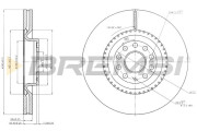 CD7504V Brzdový kotouč BREMSI