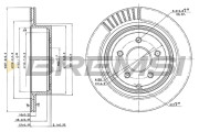 CD7506S Brzdový kotouč BREMSI