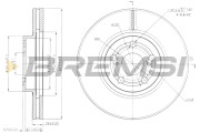 CD7508V Brzdový kotouč BREMSI
