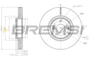 CD7511V Brzdový kotouč BREMSI