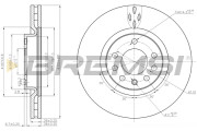 CD7512V Brzdový kotouč BREMSI