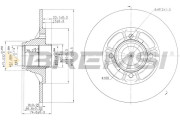 CD7517S Brzdový kotouč BREMSI