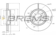 CD7520V Brzdový kotouč BREMSI