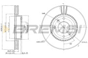 CD7522V Brzdový kotouč BREMSI