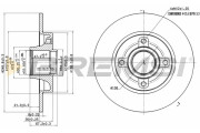 CD7523S Brzdový kotouč BREMSI