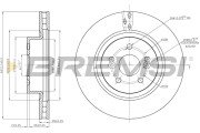 CD7524V Brzdový kotouč BREMSI