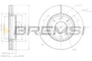 CD7528V Brzdový kotouč BREMSI