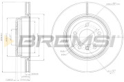 CD7550V Brzdový kotouč BREMSI