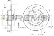 CD7558S Brzdový kotouč BREMSI